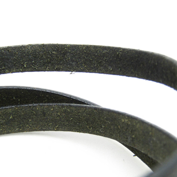 Hermes Hapi Triple Bracelet Choker Leather,Metal No Stone Bangle Black,Silver - Picture 6 of 11